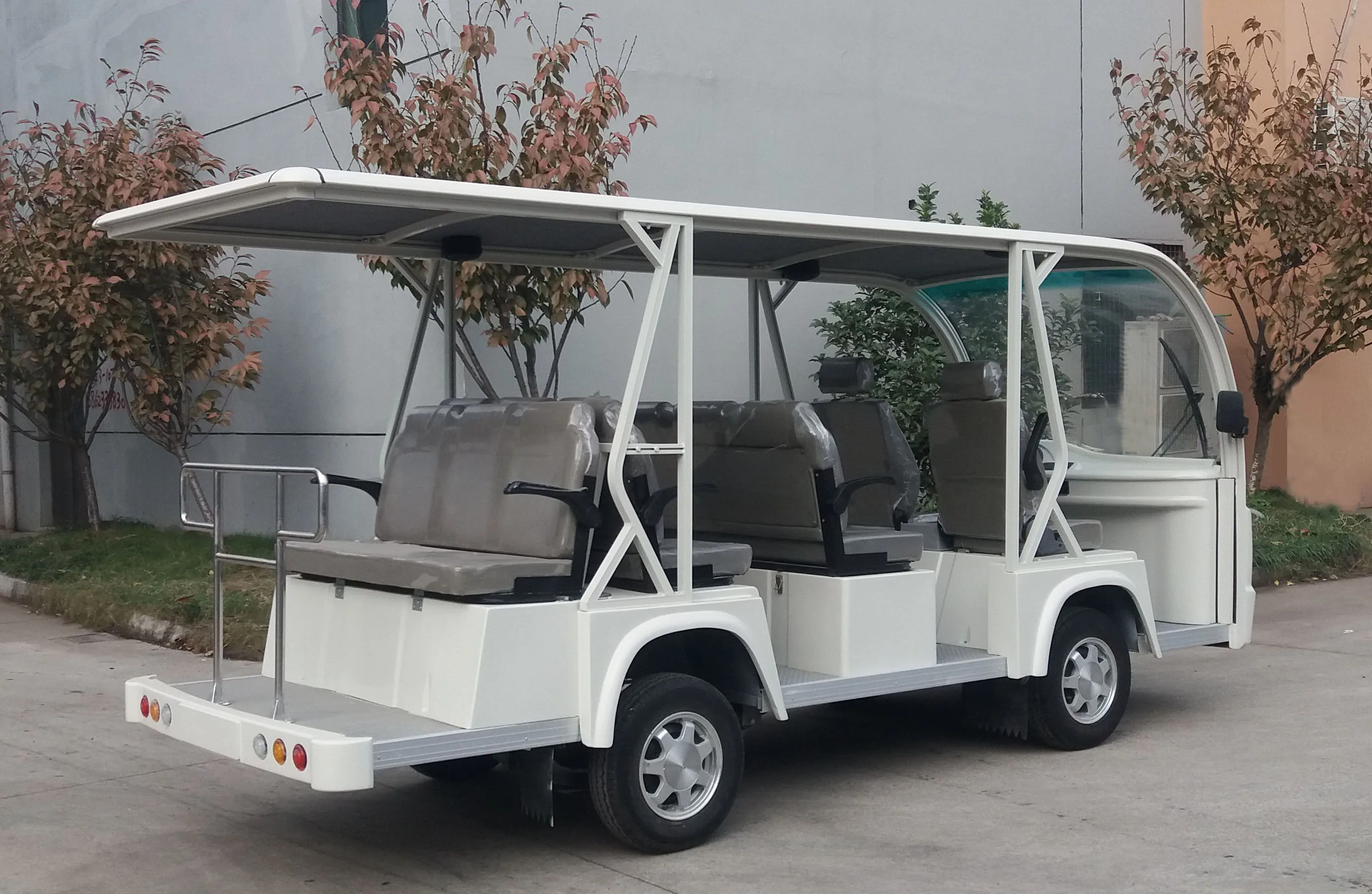 Competitively Priced 11-Passenger Electric Mini Tourist Bus with Curtis Controller 72v and 48v Batteries EEC DOT Certificates