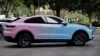 Blue pink gradient
