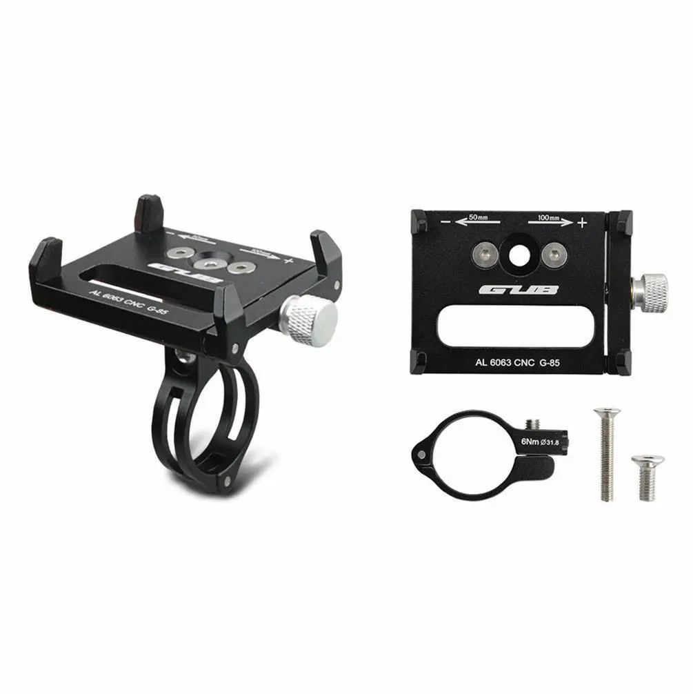 New Image Porta Teléfono Ajustable para Patinete Eléctrico, Pinza Antideslizante, Soporte para Manillar, Porta Teléfono para Bicicleta