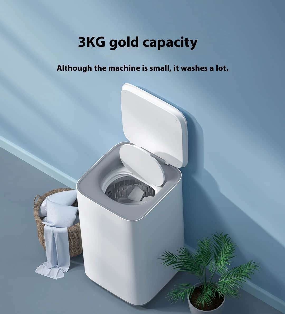 Mijia Mini Wave Wheel Washing Machine Pro 3kg Household Washing Machine