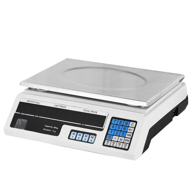40kg/5g Digital Price Computing Retail Weight Scale Shop Commercial Market Black 