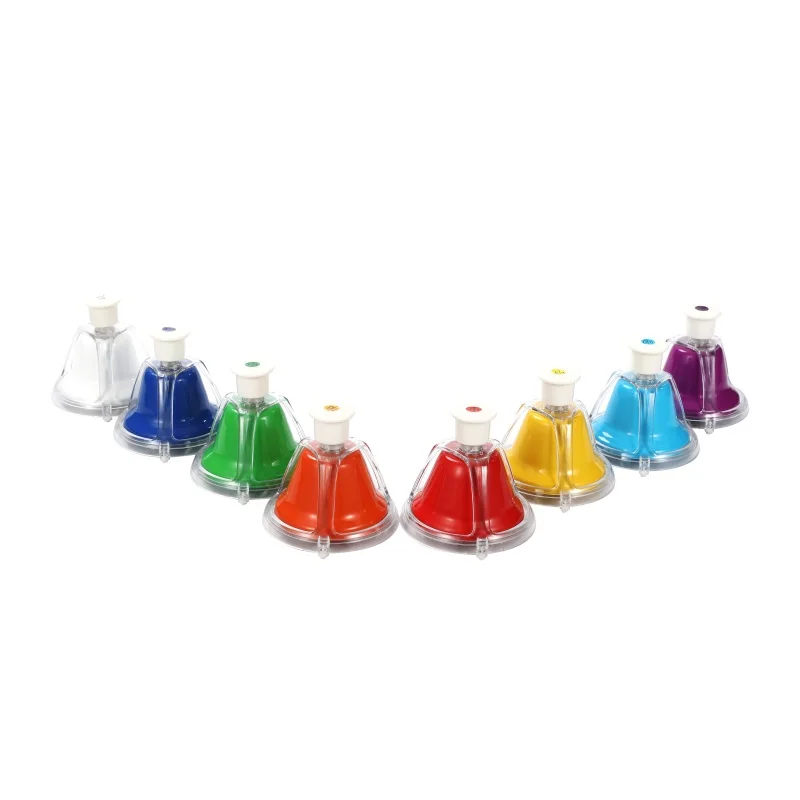 Новинка инновационный продукт ToyBell цветные музыкальные маленькие пластиковые 8 Note Детские колокольчики