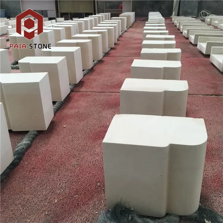 product portugal moca cream beige skirting moulding limestone baseboard honed modern for home decoration-2