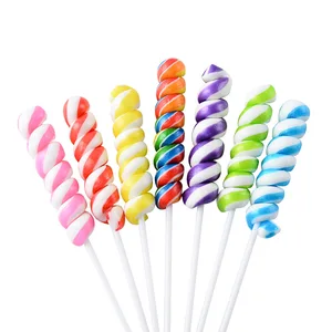 Wholesale Rainbow Twist Lollipops in Assorted Flavors Assorted Candies in Bulk for Gift Giving