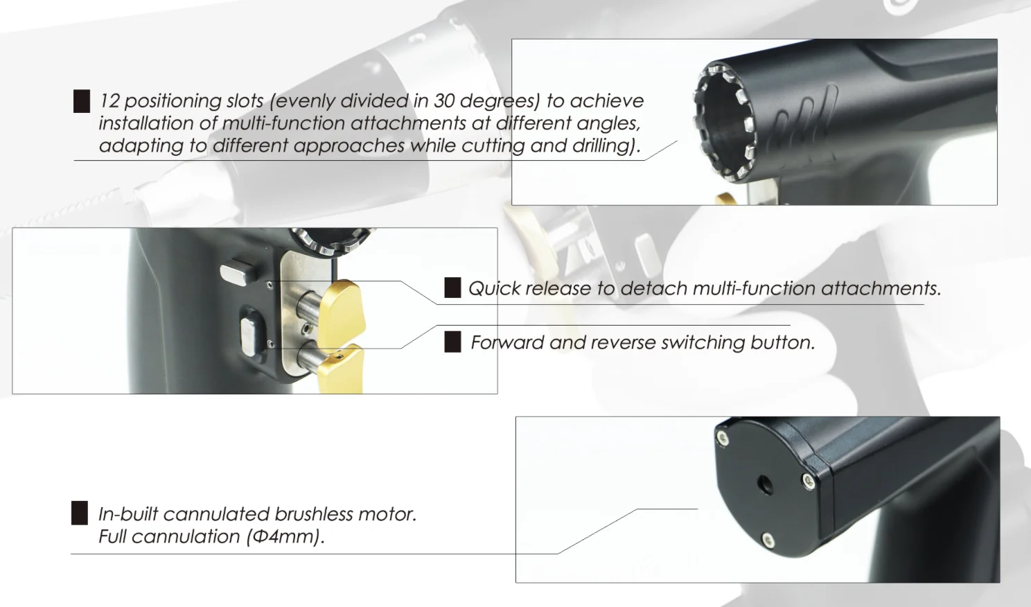 Bojin System 6600- Multi-functional System (Brushless Motor, Ergonomic Slim Design) factory