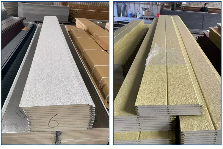 Light Weight Interior Insulated exterior insulation wall polyurethane sandwich panel board pu panels manufacture