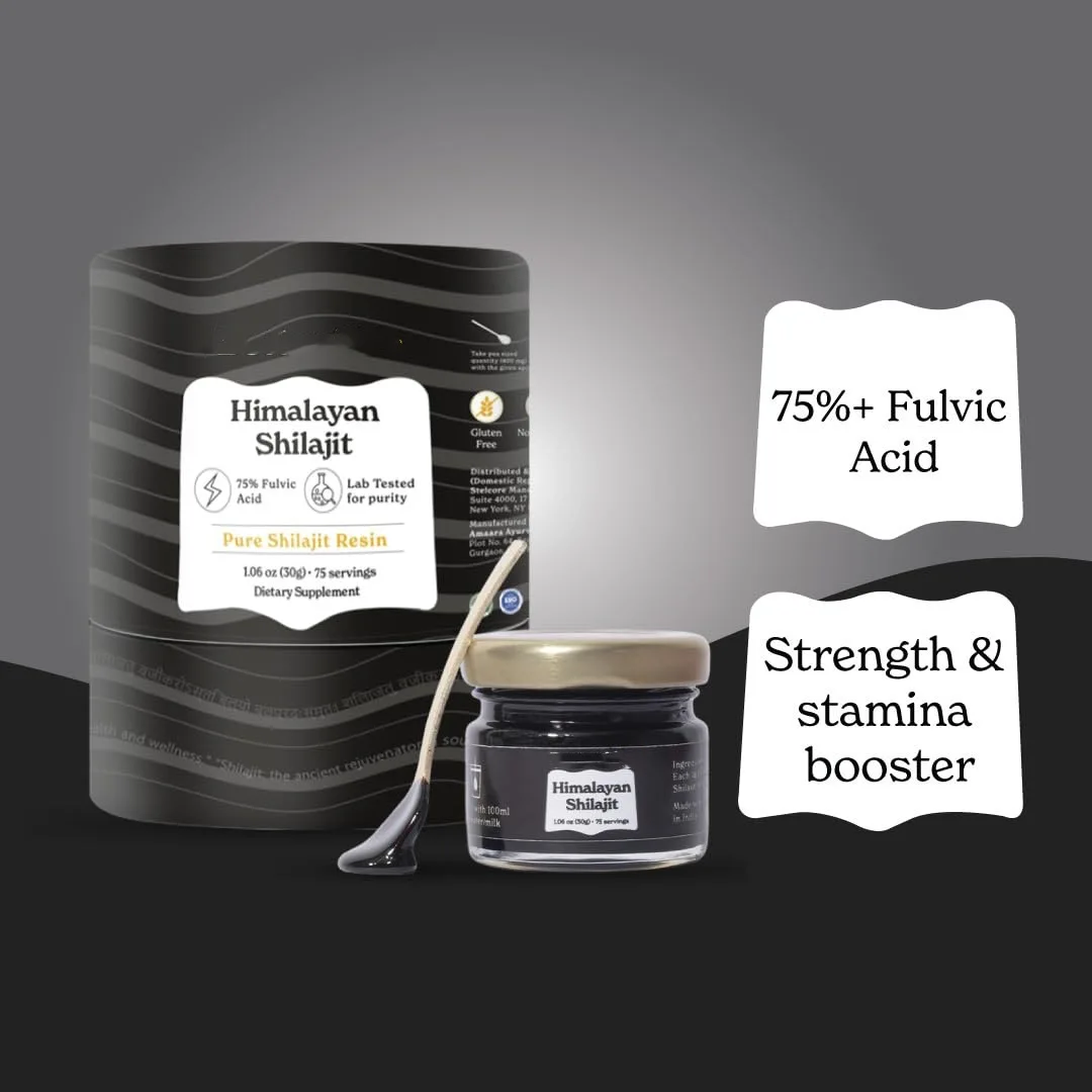 OEM Pure Himalayan Shilajit Resin Gold Grade 100% Pure Shilajit with Fulvic Acid & 85+ Trace Minerals