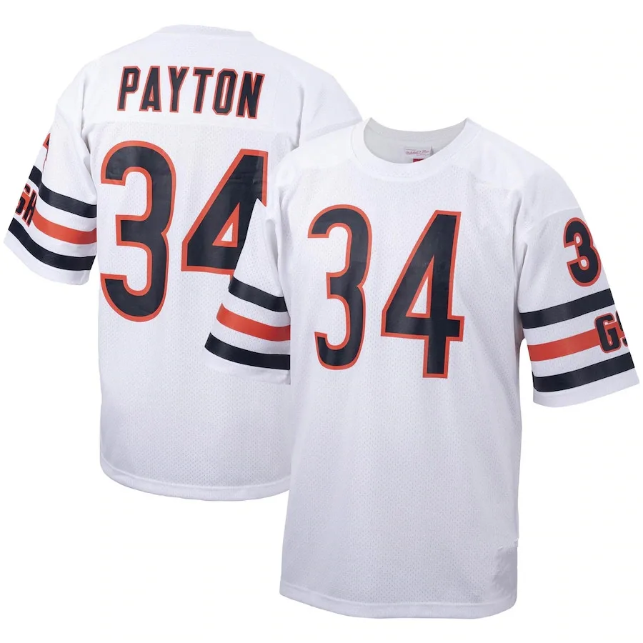 Authentic Men's Walter Payton White Road Jersey - #34 Football