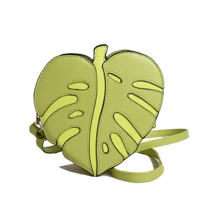 Hot Sale Leaf Bag Shoulder Crossbody Bag Women Custom Shaped Cross Body Bag