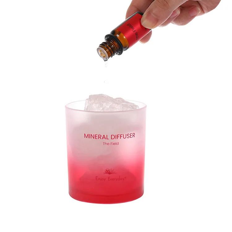 Long Lasting Customized Logo Glass Jar Aroma Spar Stone Mineral Diffuser