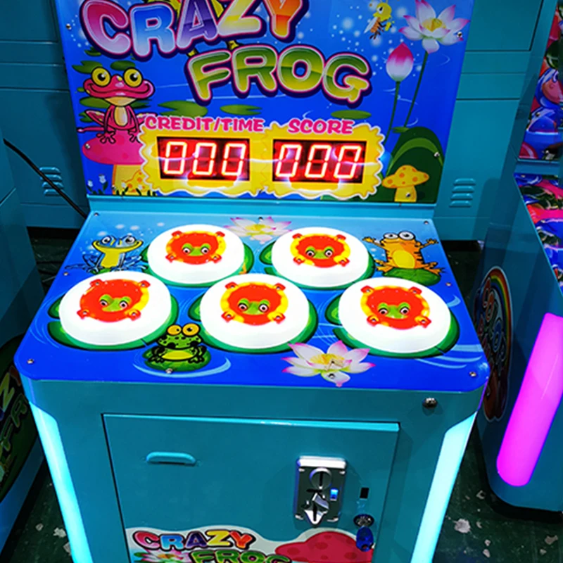 Factory Price Coin Operated Frog Frenzy Hammer Whacker Arcade Game