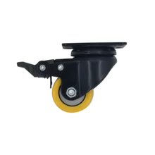 Furniture Trolley Industrial Wheel PUMedium Duty Furniture Caster 1.5/2 inch swivel casters with plate