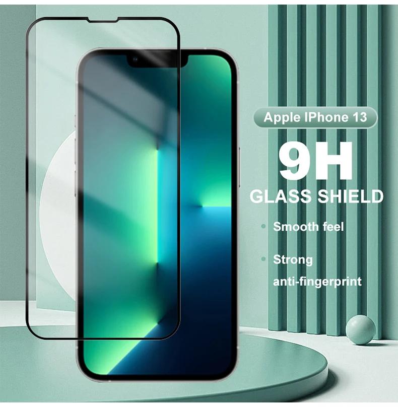 Black Periphery Thin Hd 9h Tempered Glass Mobile Phone Screen Protector