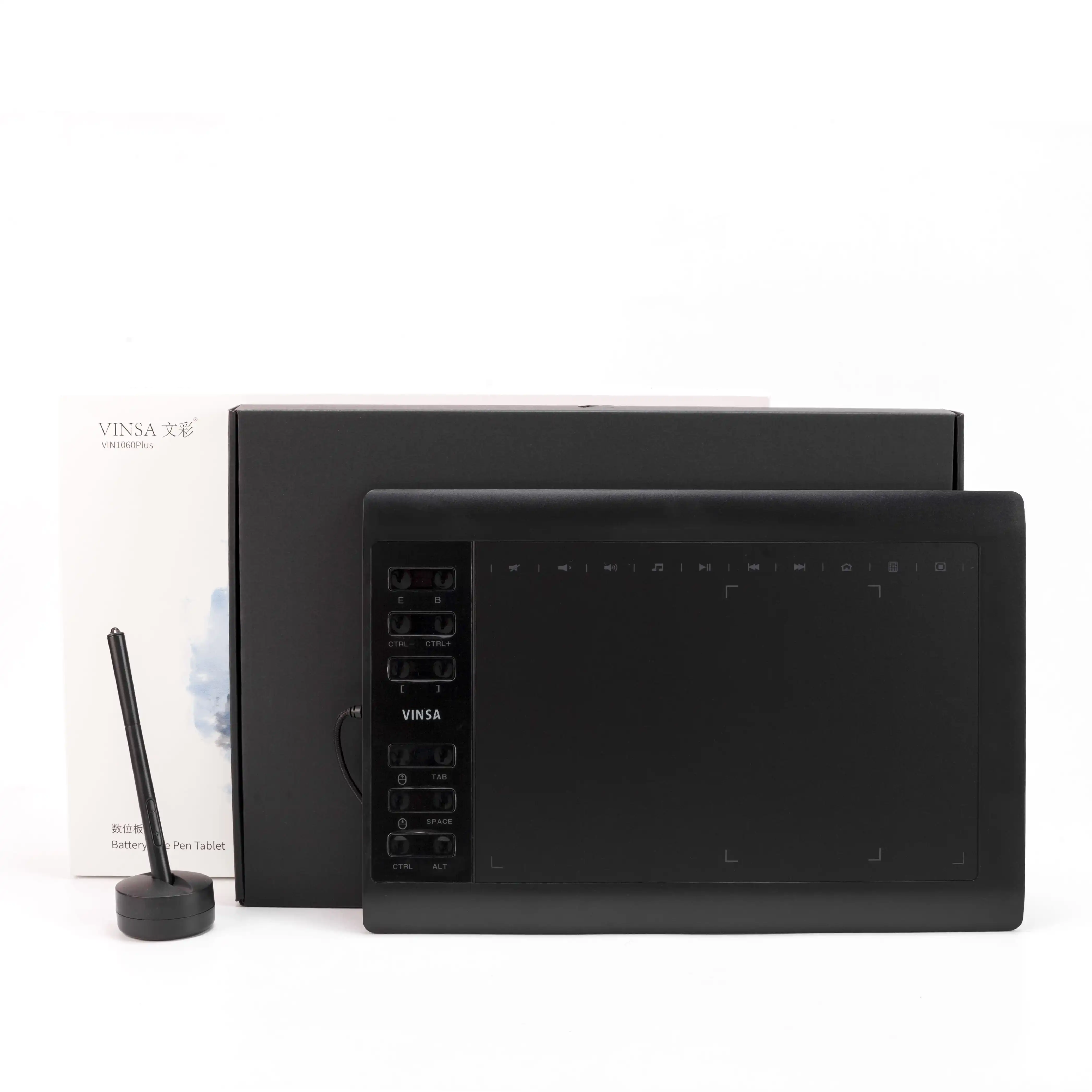 Vinsa 1060plus Graphic Pen Tablet High Speed With Batteryfree Stylus Design Tablet Buy