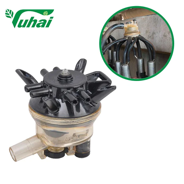 For Delaval High Productivity Lead Base Milking Machine Part Cow Milk Collector Claw with Engine and Spare Parts for Dairy Farms