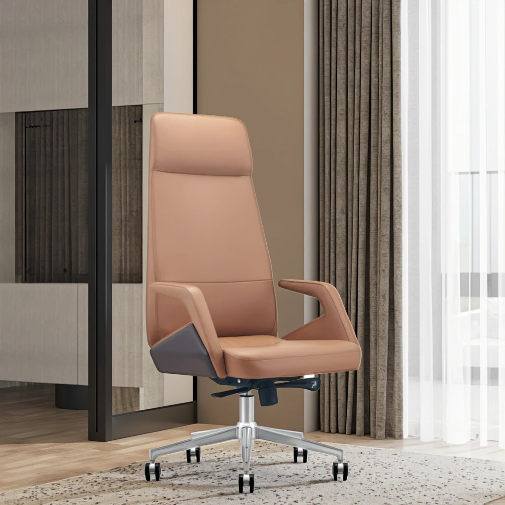 Professional Office Chair Molded Foam Construction Built-in Steel Frame Telescopic Mechanism 2