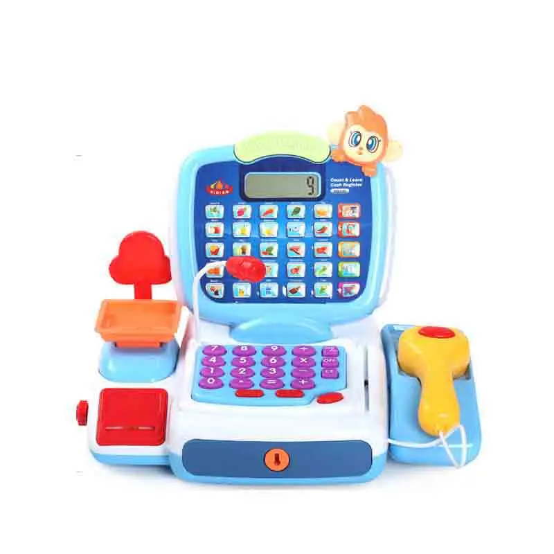 17pc Pretend Play Mini Supermarket Cash Register Shopping Cart Toys XMAS Gift 