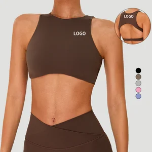 New Cut-out Sexy Backless Women's Nude Quick-drying Fitness Sports Underwear Cycling and Running Top and Vest