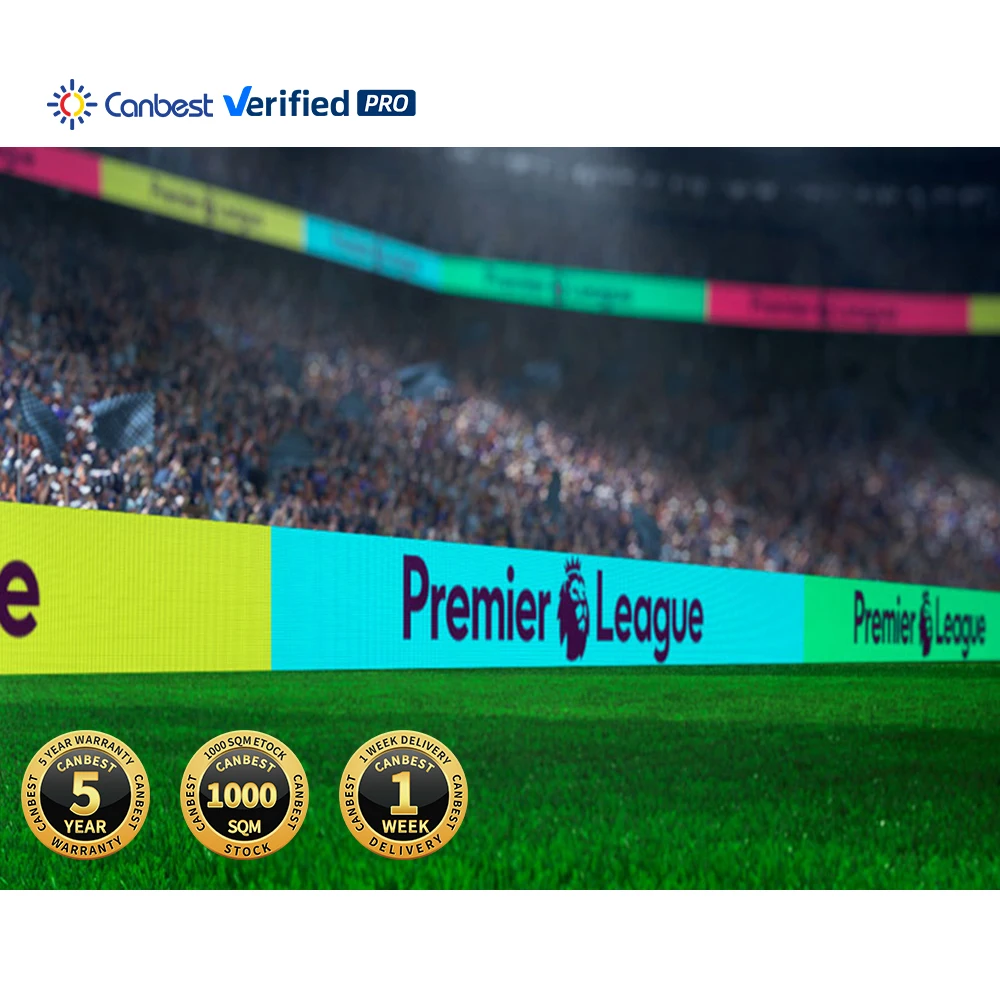 Outdoor Large Soccer Stadium Led Display Board Advertising Led Screen for Football Fields Cricket Boundary Led Panel