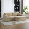 Wheat chair with 1 ottoman