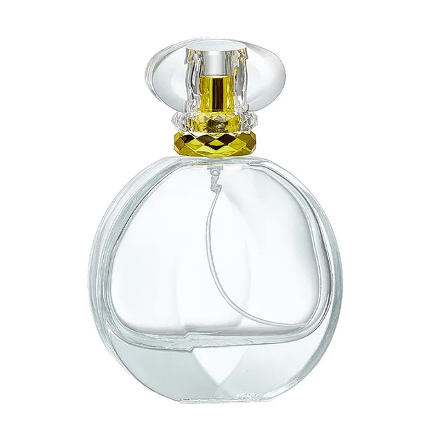 Creative Transparent Cosmetics Glass Bottles Press Spray Bottle with Separate Travel-friendly Packaging