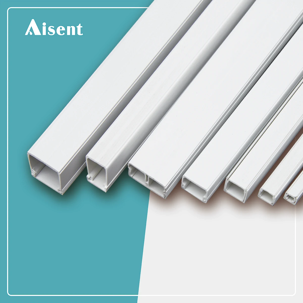 PVC Cable Trunking Wiring Ducts Channels Solid Slotted Plastic ROHS Compliant