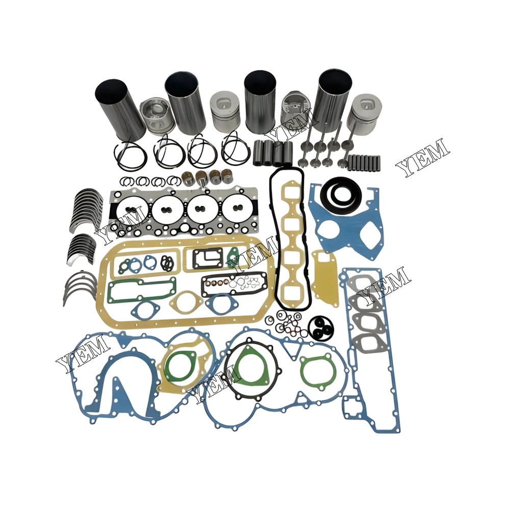 Engine Rebuild Kit 4BC2 Cylinder Liner and Gasket Kit With Bearing Valve Guide for Isuzu 4