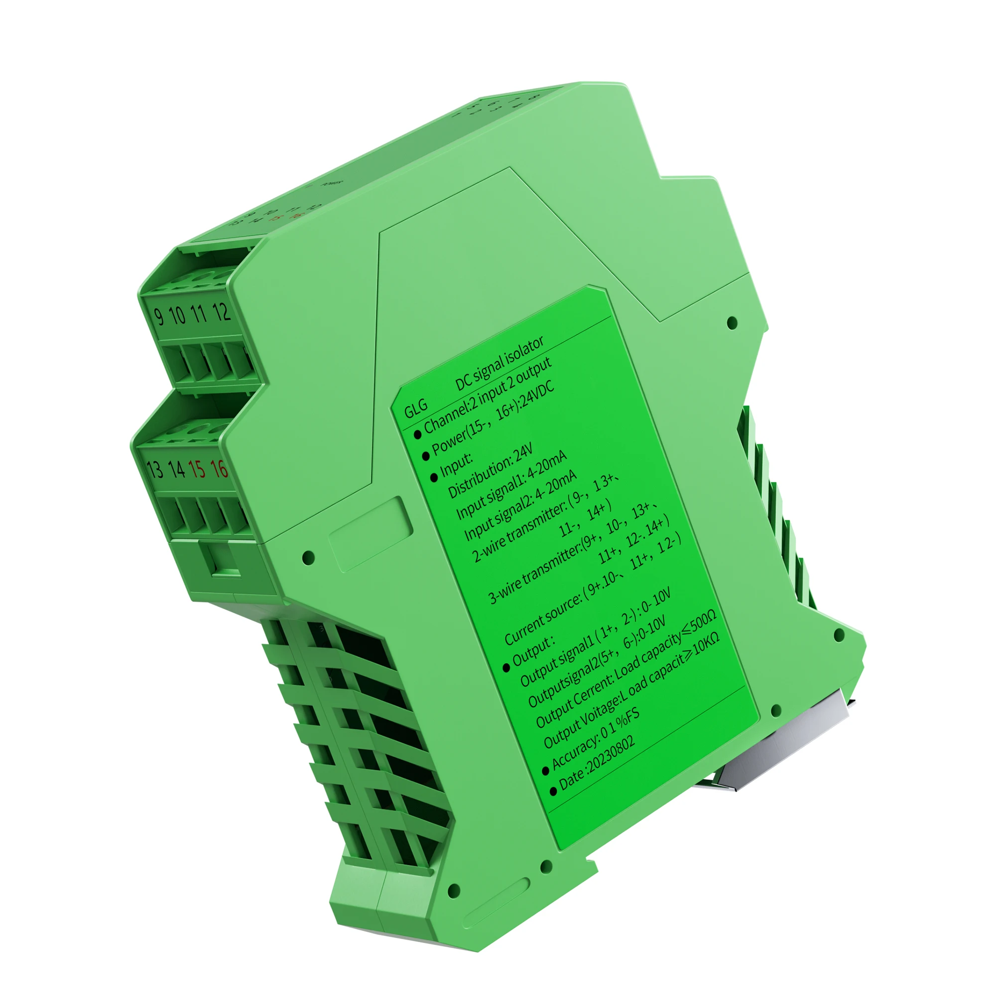 DC4-20mA信号转换器隔离器1进1出0-10V至4-20mA信号隔离器4-20mA DC模拟信号隔离器| Alibaba.com