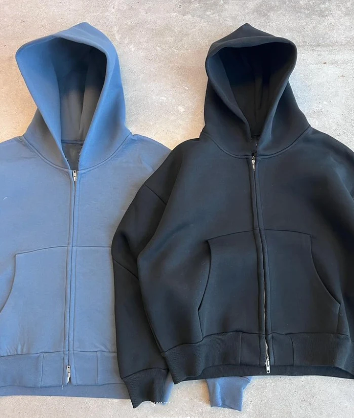 Unisex Oversized Cotton Polyester Blend Essentials Plain Solid Blank Neoprene Sweatpants and Hoodie Set Sweatsuit Tracksuit Men