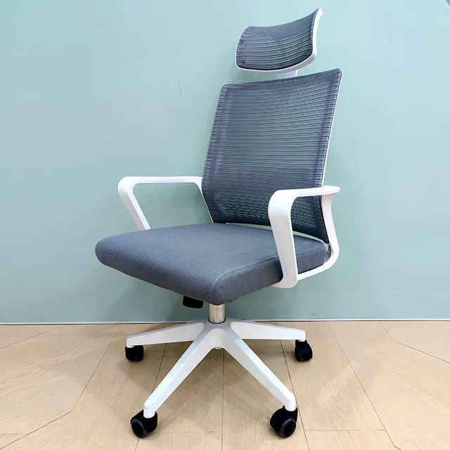 Low price simple home high back rolling rotating wheel comfortable adjustable ergonomic mesh office chair for office work