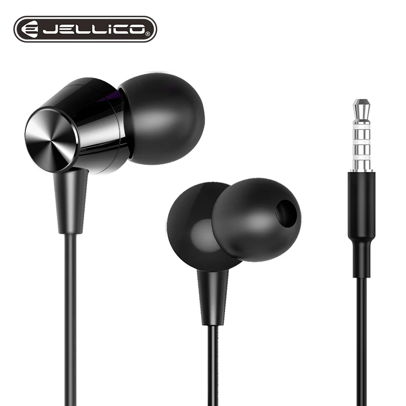 
 Jellico X4A 3.5mm In-Ear Flat Head Design Wire Control Stereo Earphones  