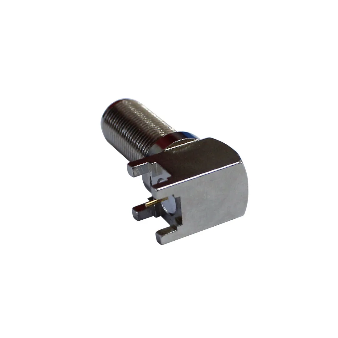 product oem design f kwe connector f female angle connector pcb mount f coaxial connector for sale-1