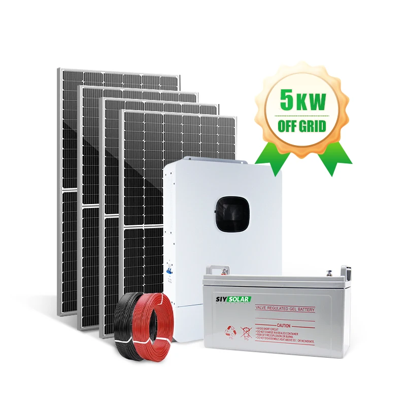 Off-grid solar system complete kit 3kw 5kw 10kw solar system use 5kwh ...