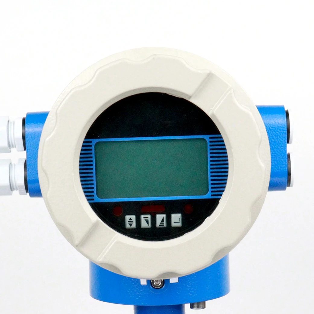 high precision remote monitoring Petroleum oil paper pulp Energy  dn80 rs485 flange type acid Effluent Electromgentic flowmeter