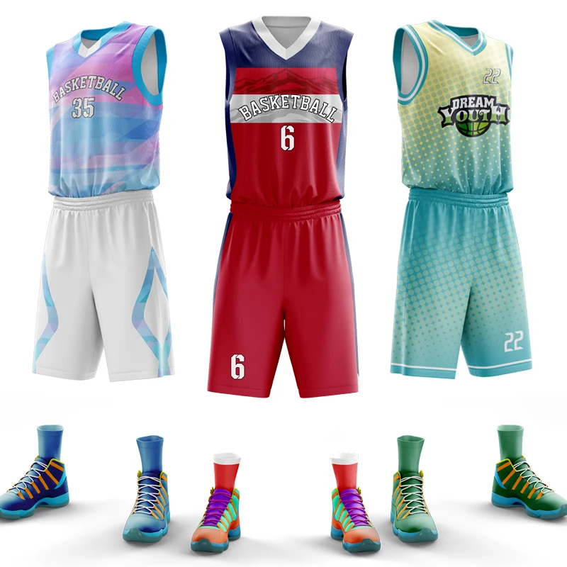 Aqua Blue Basketball Jersey Full Sublimation