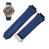 Azul y plateado