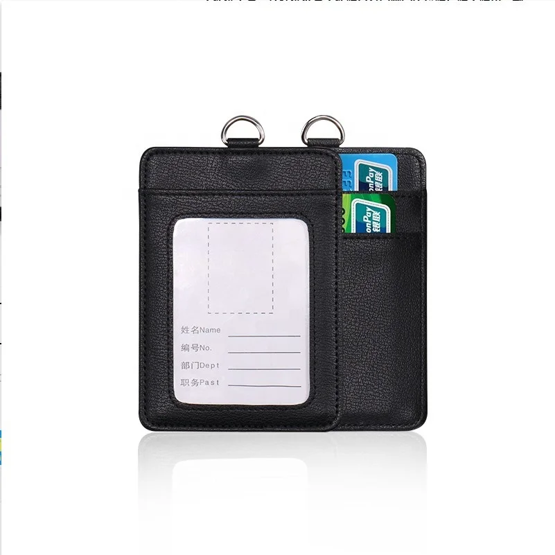 Wholesale Custom Leather Id Card Holder With Lanyard - Buy Wholesale ...