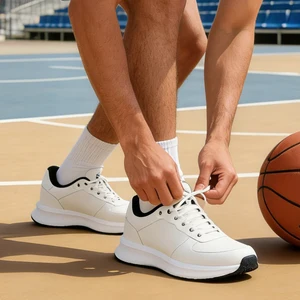 Men's Road Running Shoes Sneakers Jogger Jogging Track Trail Running Minimal Shoes PU Leather Athletic Low-top Lace up Sport