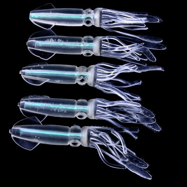 Wholesale Popular Color Tube Luminous Squid Soft Baits 3.94inch/10cm 8g Baits Manufacturers for Seawater