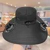 Solar bucket hat - black
