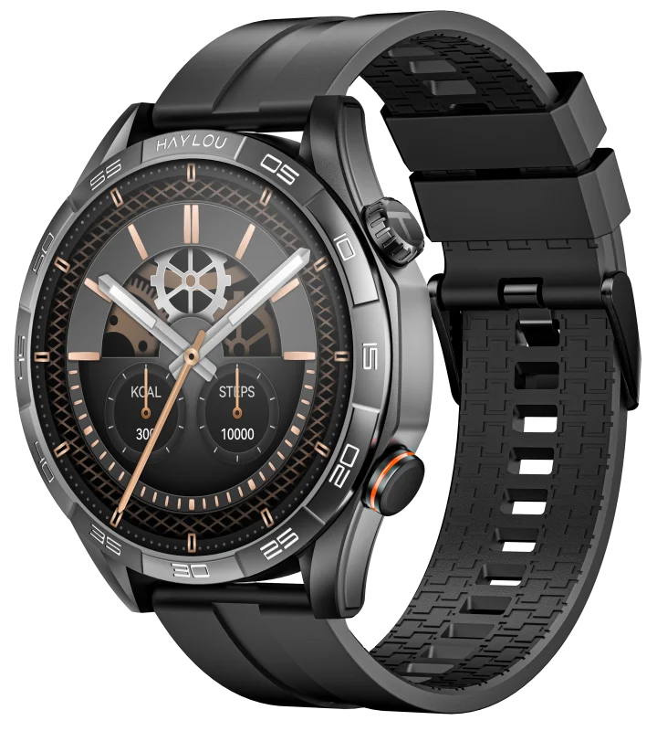HAYLOU Solar 5 Smart Watch 1.58\" AMOLED Display 60Hz High Refresh Rate Bluetooth Calling IP68 Waterproof Touch Screen IOS