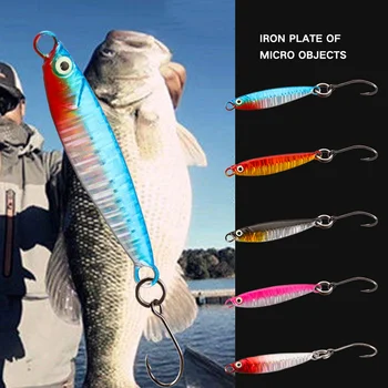 1.6g 3g 5color Micro-objects Mini Metal Bait Floating Stream Bait Horse Mouth Fish White Stripes Metal Jig Fishing Lure – Metal Jig – view 5