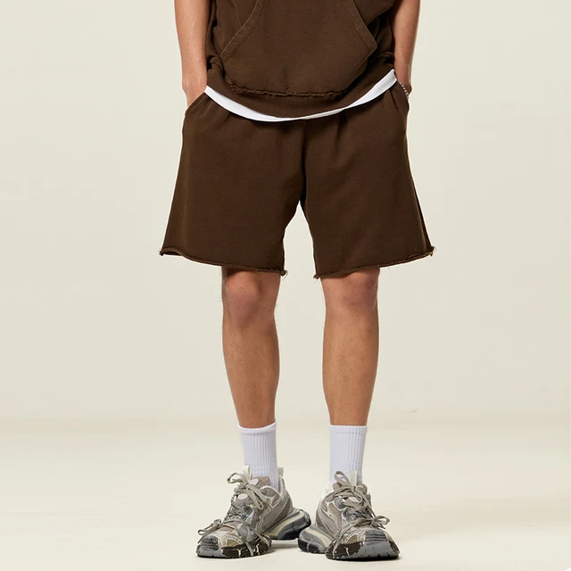 Unisex 100% Cotton  Washed Shorts for Men Women Casual Summer Streetwear Comfortable Relaxed Fit Print Bulk Wholesale