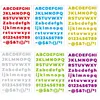 custom alphabet sticker