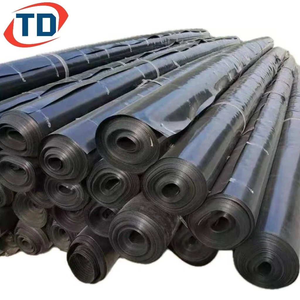 Spirulina Farming Ponds HDPE Geomembrane for Dam Liner 1mm 1.5mm 2mm PE Sheet for Fish Farms Geomembrana Pond Liner 45mil