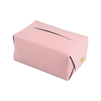 Pretty Car PU Leather Tissue Box Foldable Cover Rectangular Facial Tissue Paper Box Home Decor Napkin Tissue Box Organizer