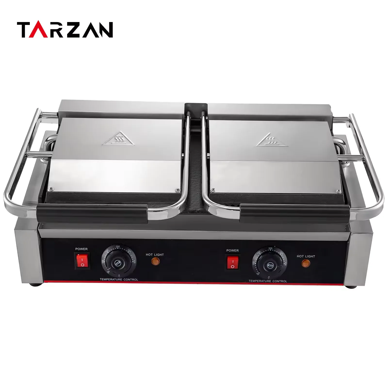 Commercial Stainless Steel Electric Panini Press Grill with Sandwich Maker Down Flat Contact Grill and Griddle Smokeless manufacture