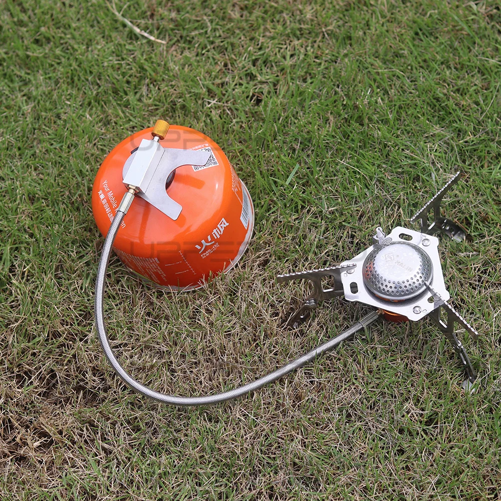 Backpacking Stove With Piezo Ignition Foldable Propane Butane Stove