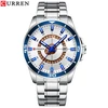 1 white dial silver case