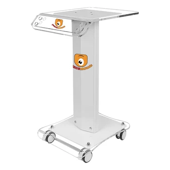 Modern Design Medical Laptop Cart Metal Hospital Furniture Trolley with Wheels for Beauty Machine in Salon